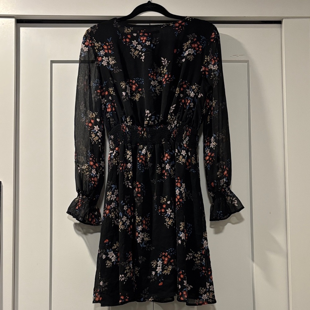 Mavi Black Floral Long Sleeve Dress - Picture 5 of 5